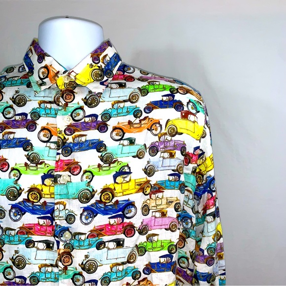 Michael’s Men’s 100% Linen Casual Button Down Long Sleeve Shirt. NWT. - Picture 4 of 16